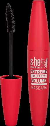 S-he colour&style Just extreme mascara curbare Nr. 170/002, 12 ml