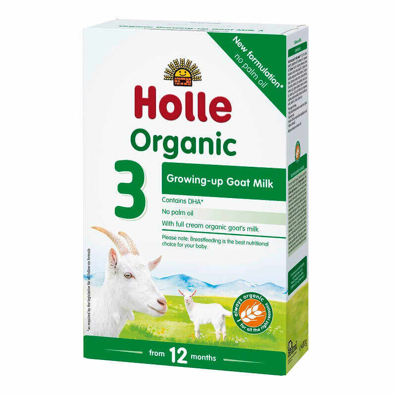 Formulă de lapte praf de capră Organic 3, 10 luni, 400 gr, Holle Baby Food 