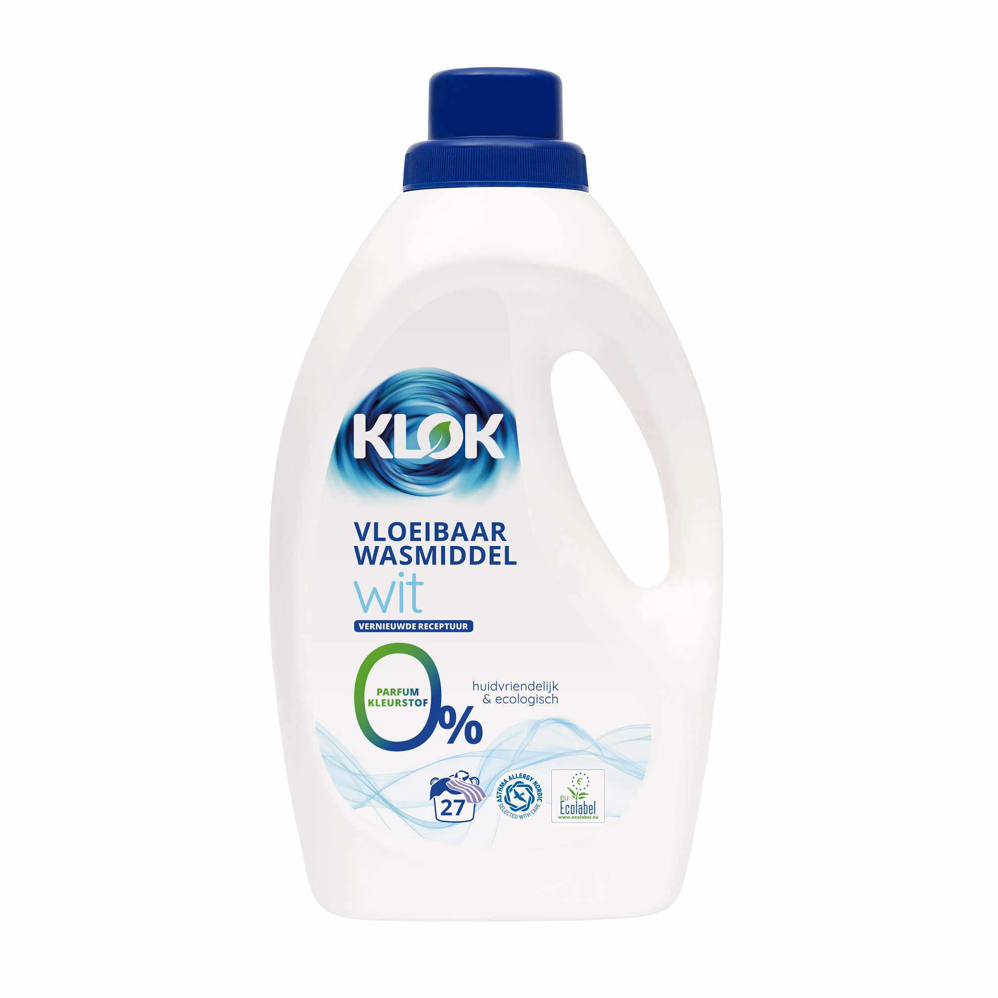Detergent lichid pentru rufe albe, 1.485ml/27 spalari, Klok