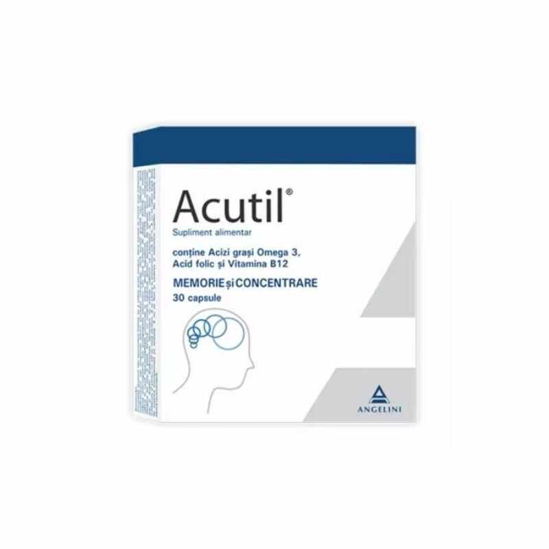 Acutil sustine functiile cerebrale, 30 capsule, Angelini