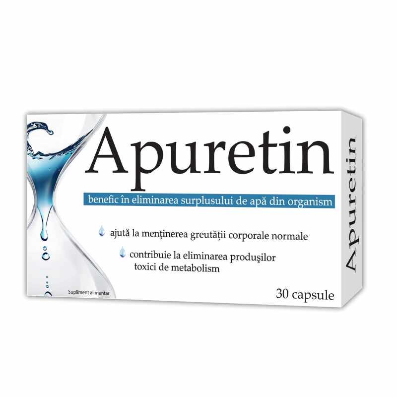 Apuretin, 30 capsule, retentie de apa