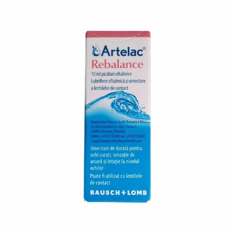 Artelac Rebalance picaturi oftalmice, 10 ml 