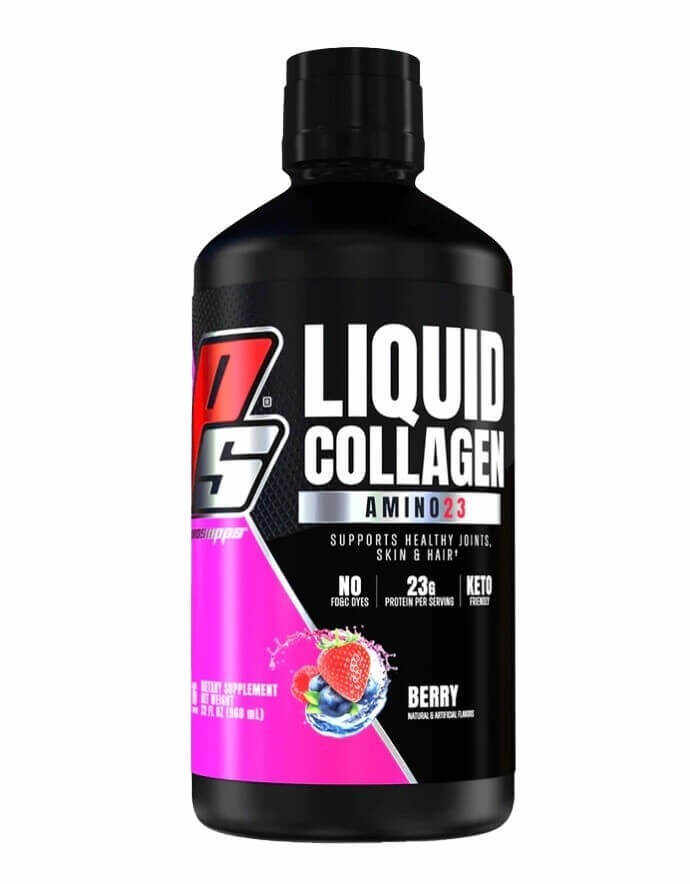 ProSupps Amino 23 Liquid Collagen Protein, Aminoacizi Lichizi cu Colagen cu Aroma de Fructe de Padure, 960 ml, GNC